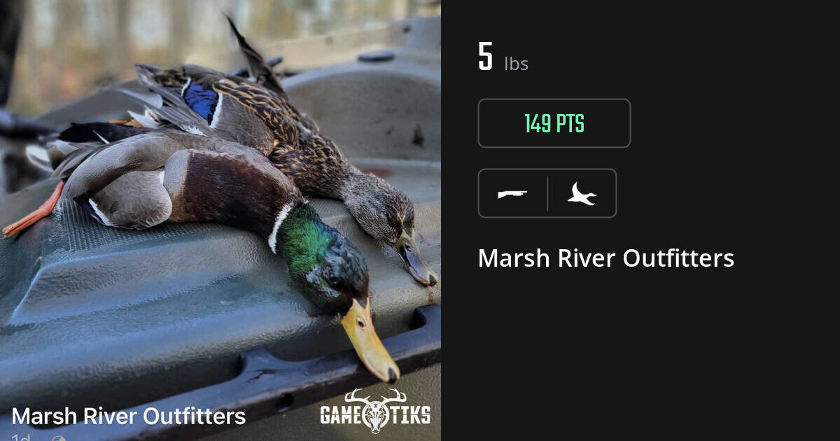 Waterfowl harvest on Gametiks