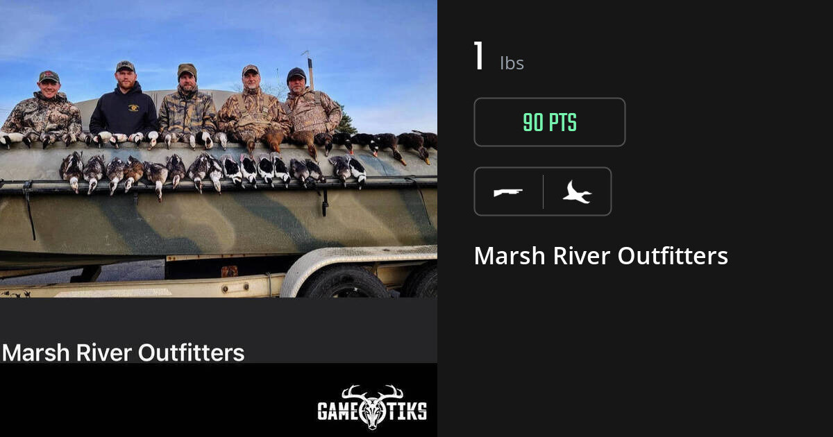 Waterfowl harvest on Gametiks