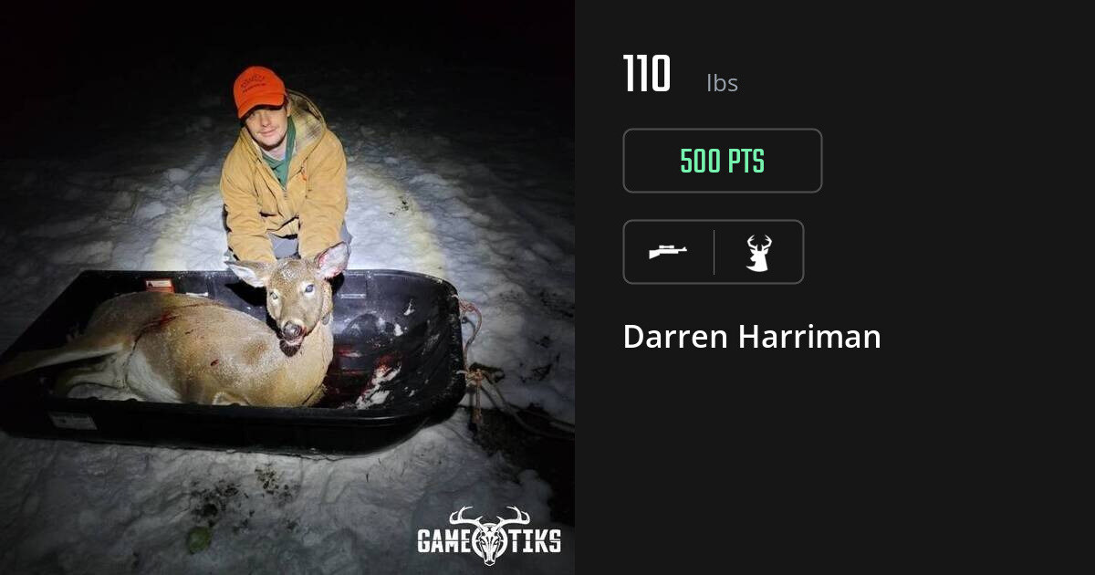 Deer harvest on Gametiks