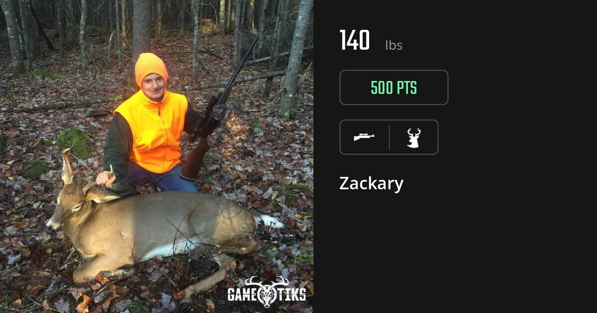Deer harvest on Gametiks