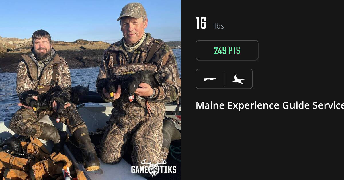 Waterfowl harvest on Gametiks