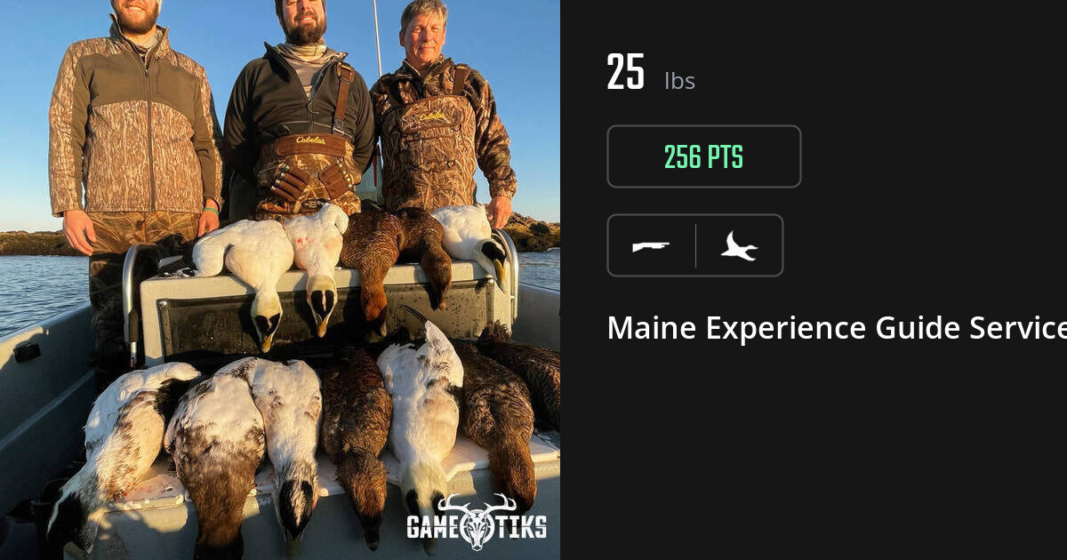 Waterfowl harvest on Gametiks