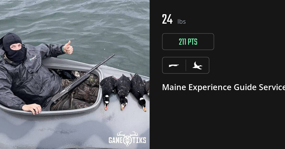 Waterfowl harvest on Gametiks