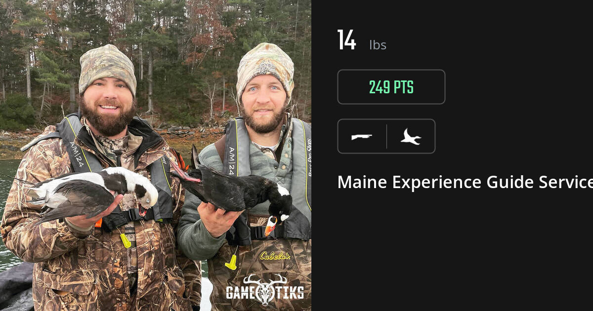Waterfowl harvest on Gametiks