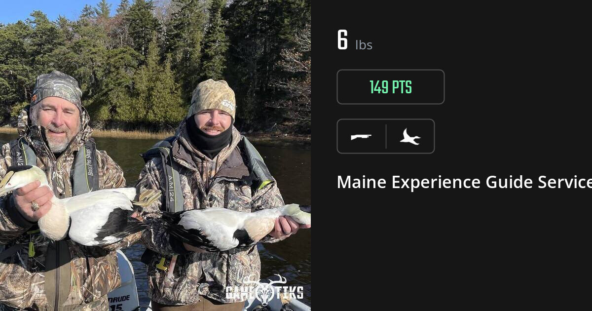 Waterfowl harvest on Gametiks