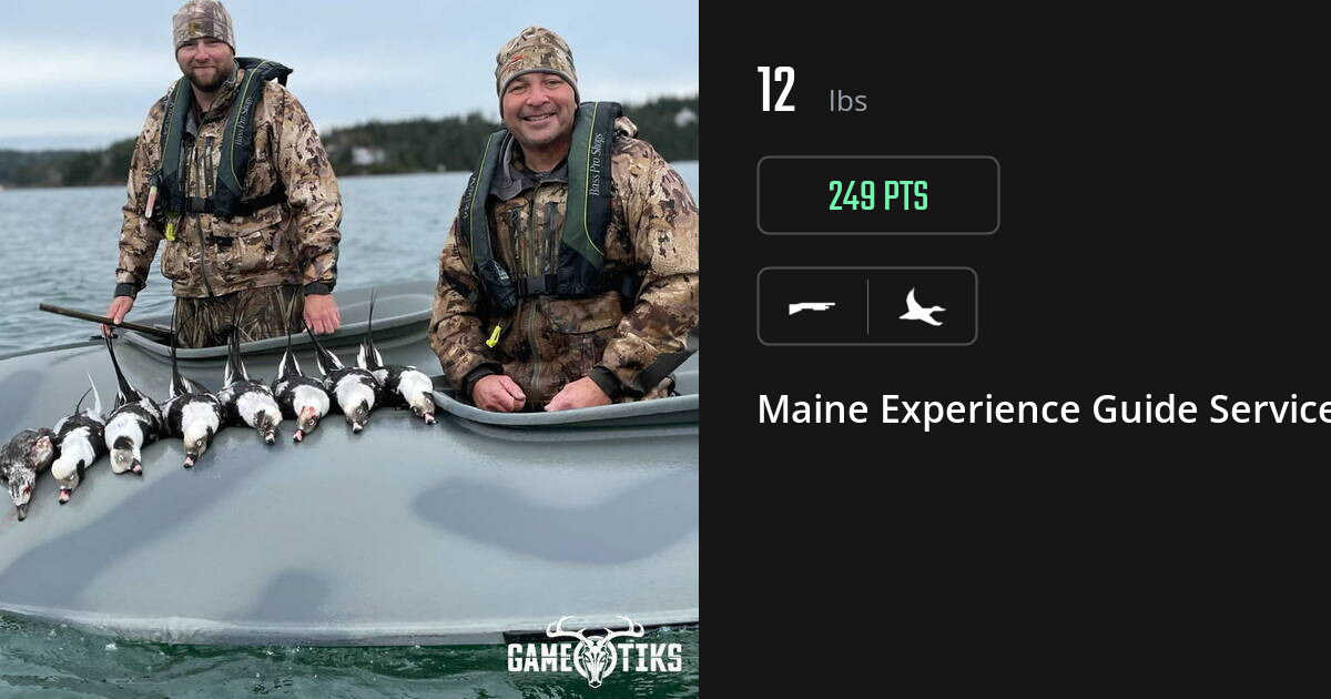 Waterfowl harvest on Gametiks