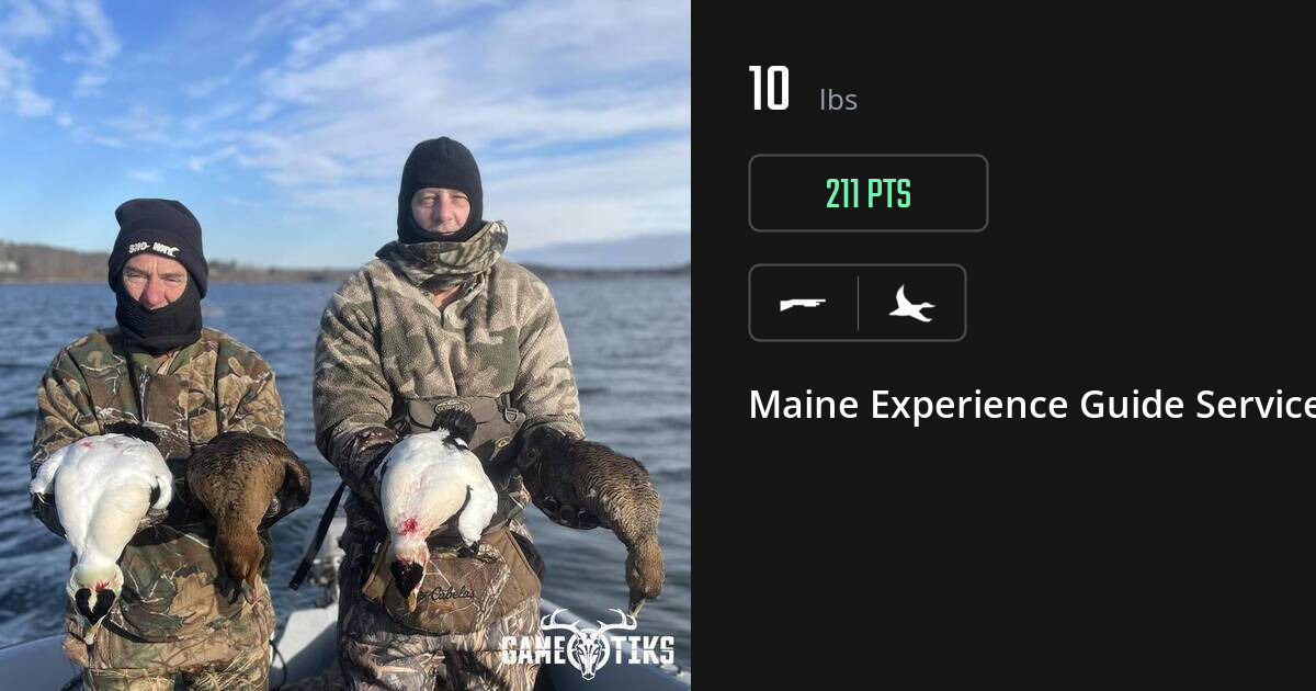 Waterfowl harvest on Gametiks