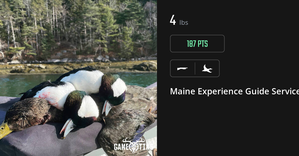Waterfowl harvest on Gametiks