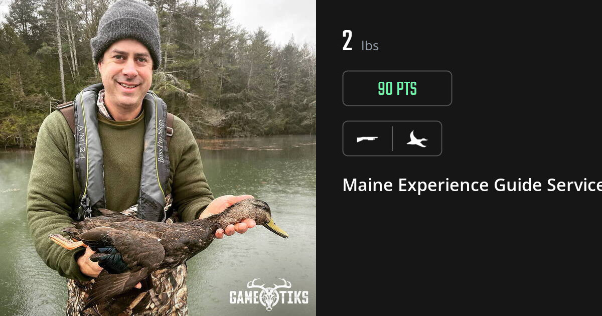 Waterfowl harvest on Gametiks