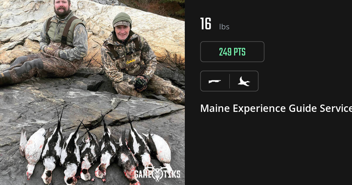 Waterfowl harvest on Gametiks