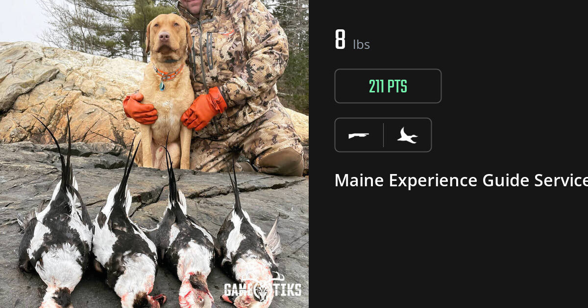 Waterfowl harvest on Gametiks