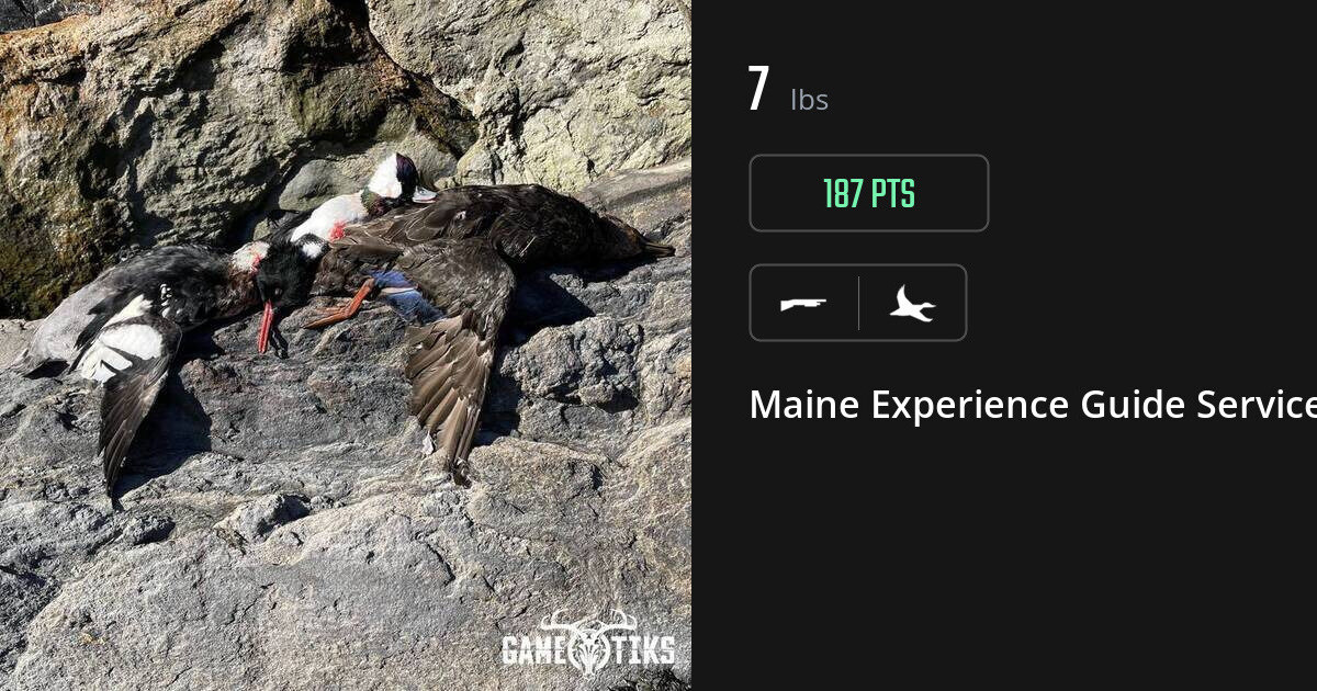 Waterfowl harvest on Gametiks