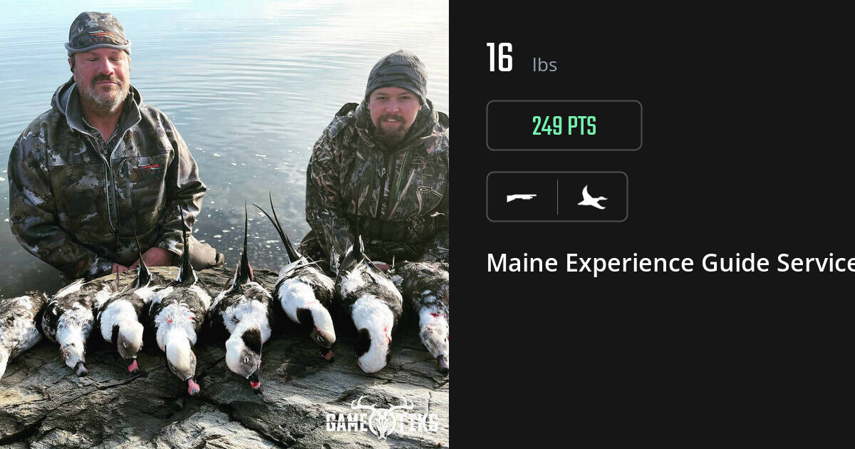 Waterfowl harvest on Gametiks