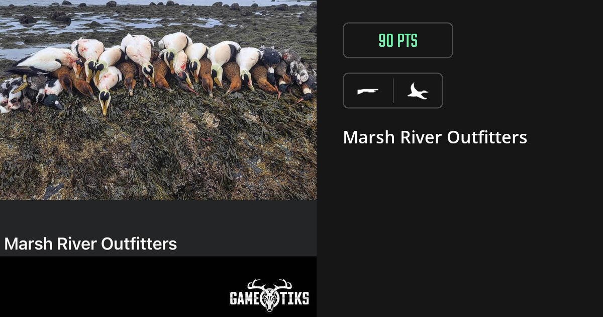 Waterfowl harvest on Gametiks