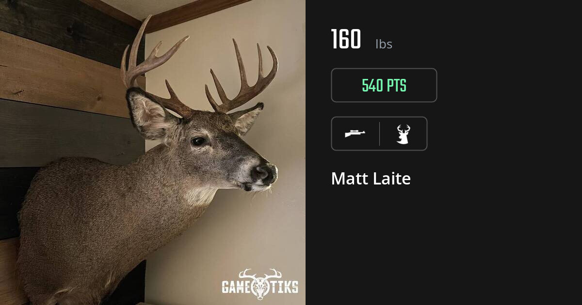 Deer harvest on Gametiks