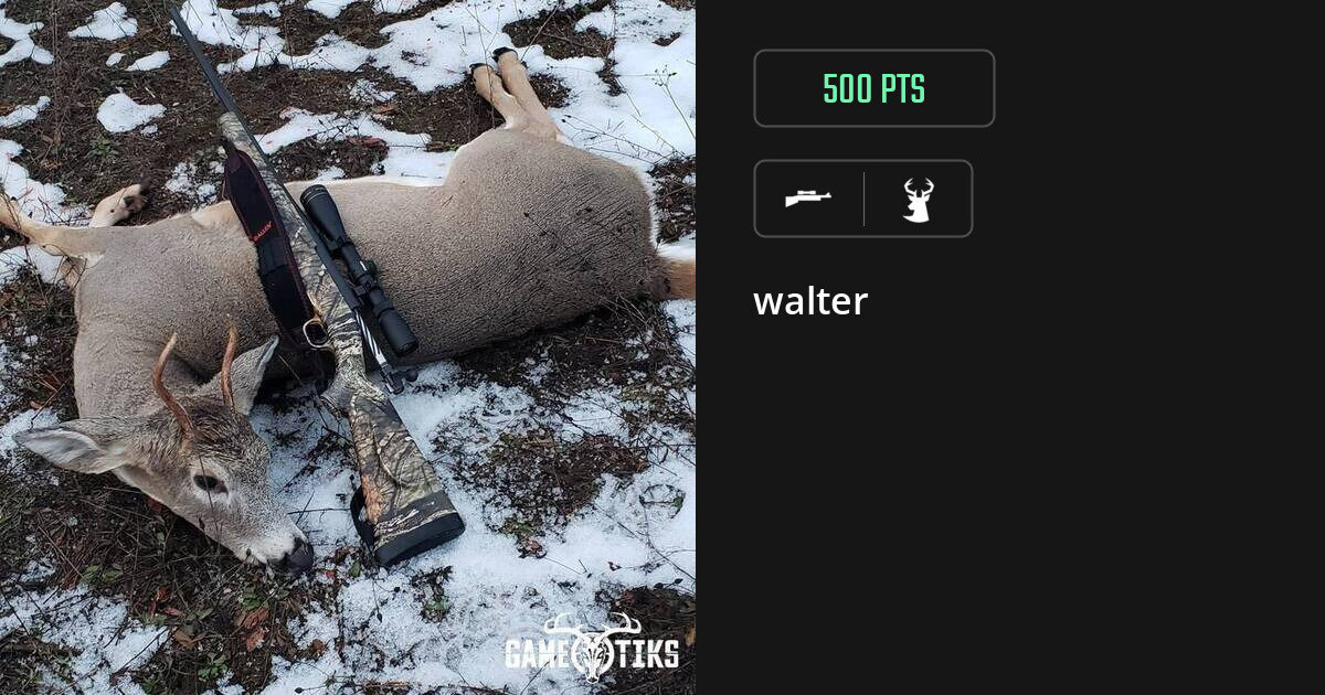 Deer harvest on Gametiks