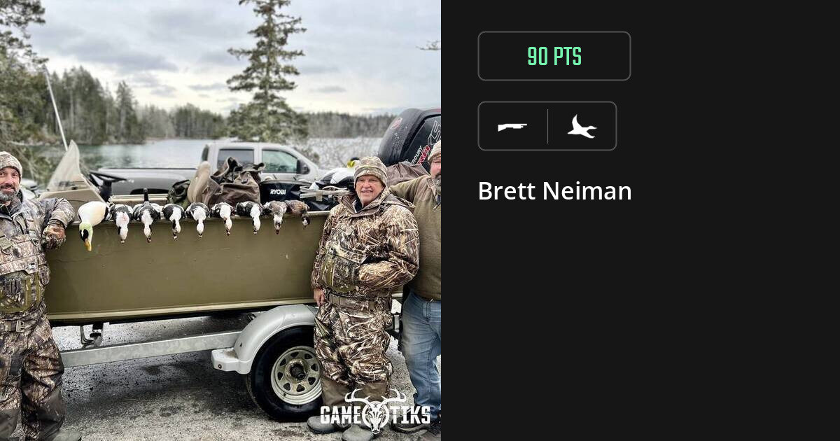 Waterfowl harvest on Gametiks