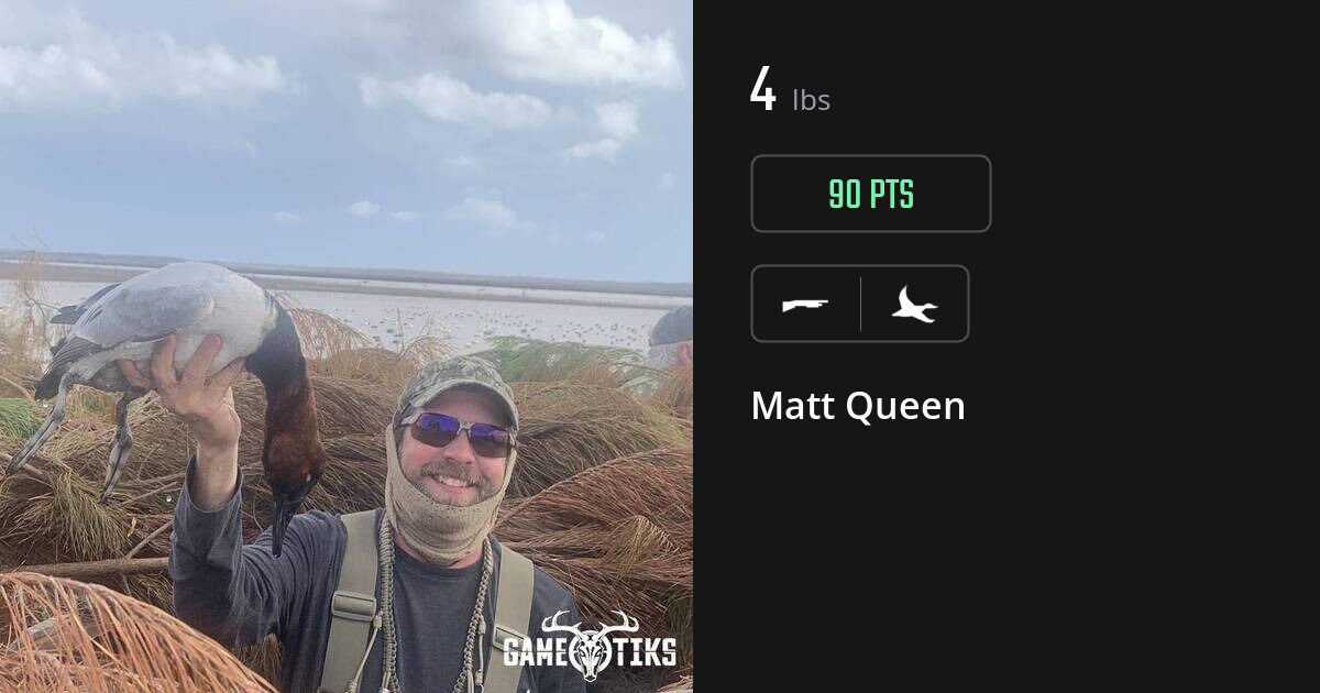 Waterfowl harvest on Gametiks