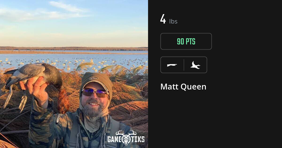 Waterfowl harvest on Gametiks