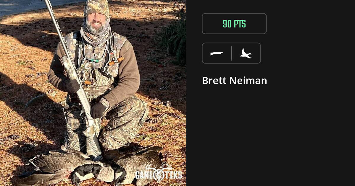 Waterfowl harvest on Gametiks