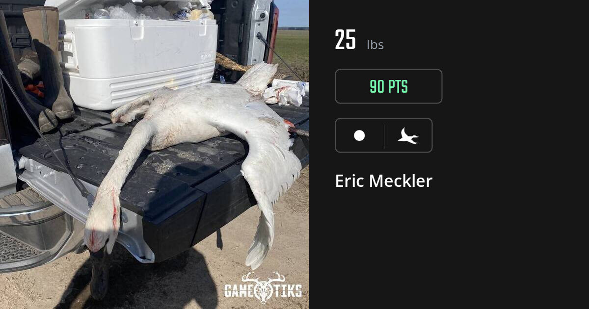 Waterfowl harvest on Gametiks