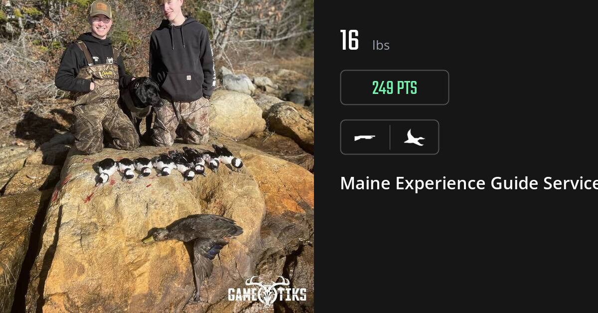 Waterfowl harvest on Gametiks