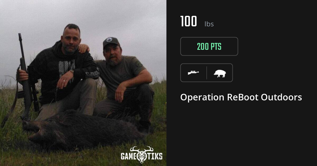 Boar harvest on Gametiks