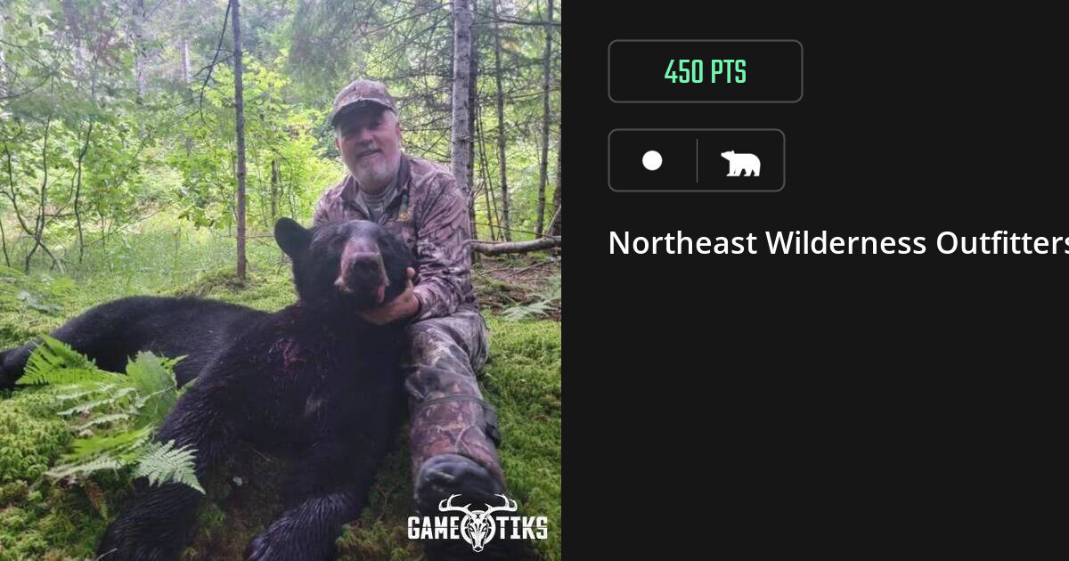 bear harvest by Northeast Wilderness Outfitters