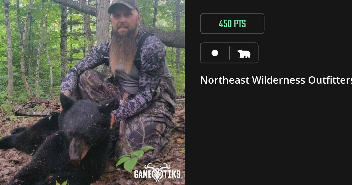 bear harvest by Northeast Wilderness Outfitters