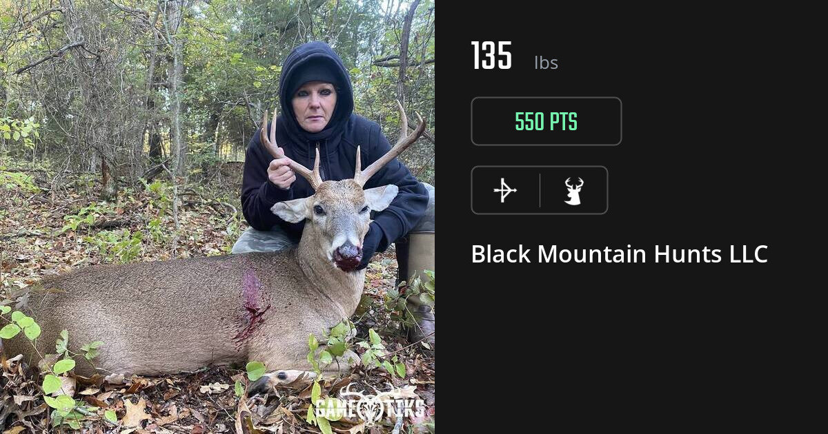 deer harvest by Black Mountain Hunts LLC