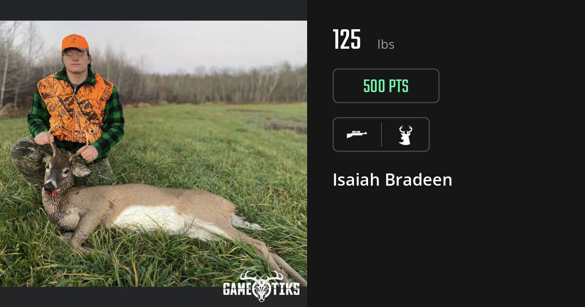 deer harvest by Isaiah Bradeen