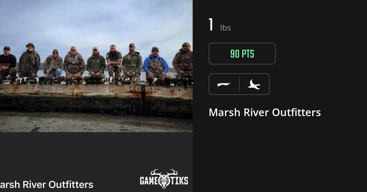Waterfowl harvest on Gametiks