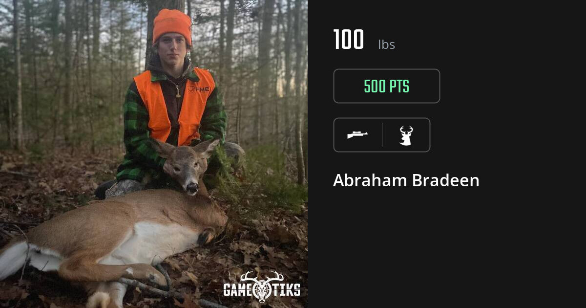 deer harvest by Abraham Bradeen