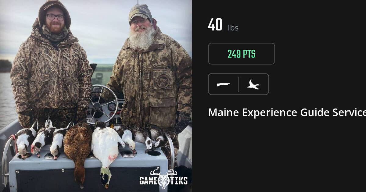 Waterfowl harvest on Gametiks