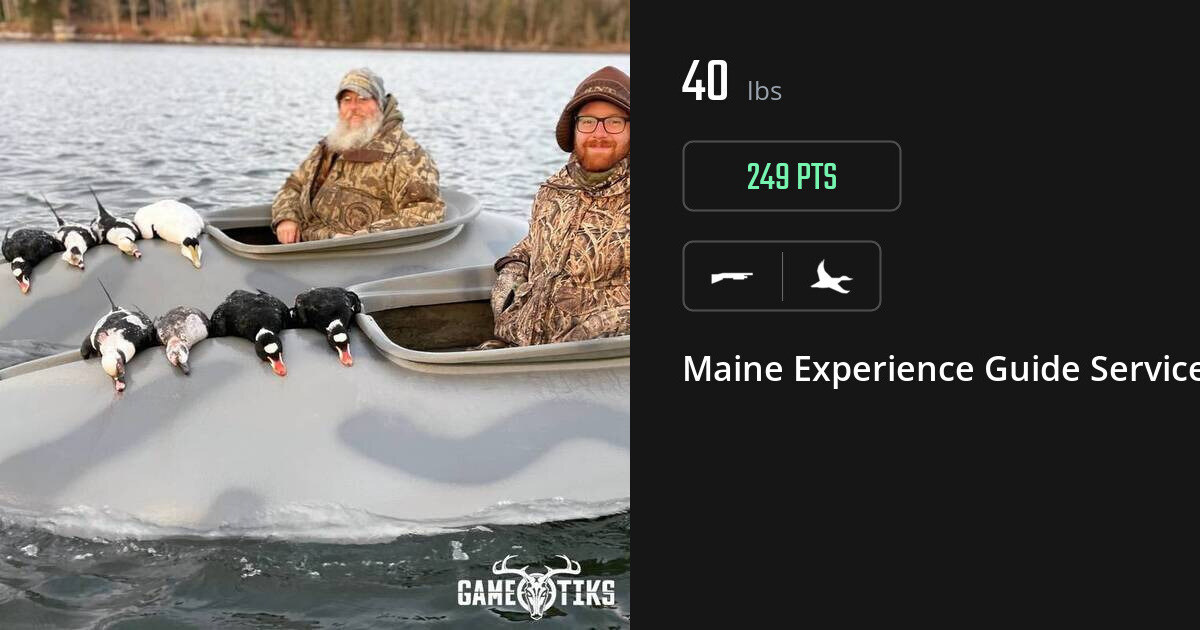 Waterfowl harvest on Gametiks