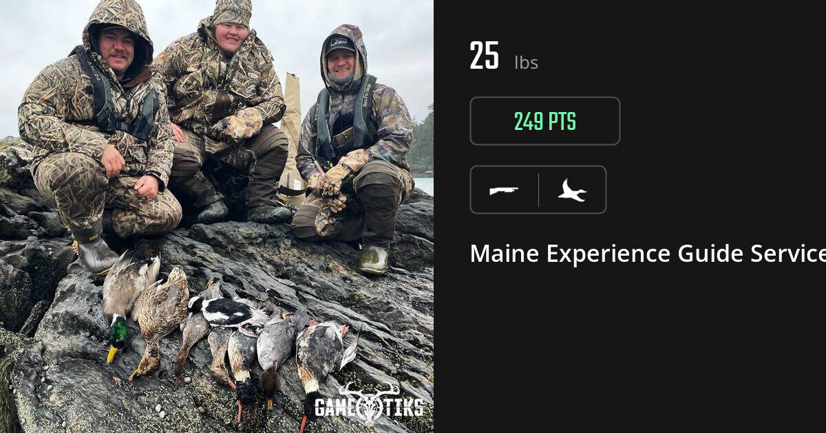 Waterfowl harvest on Gametiks
