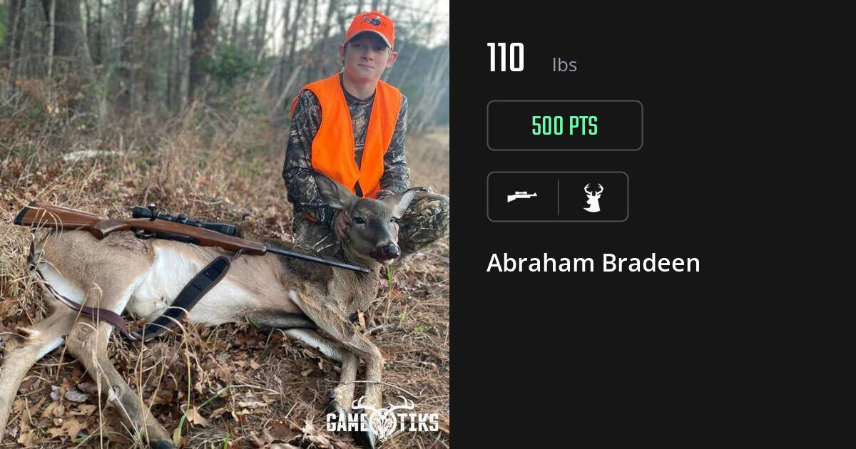 deer harvest by Abraham Bradeen