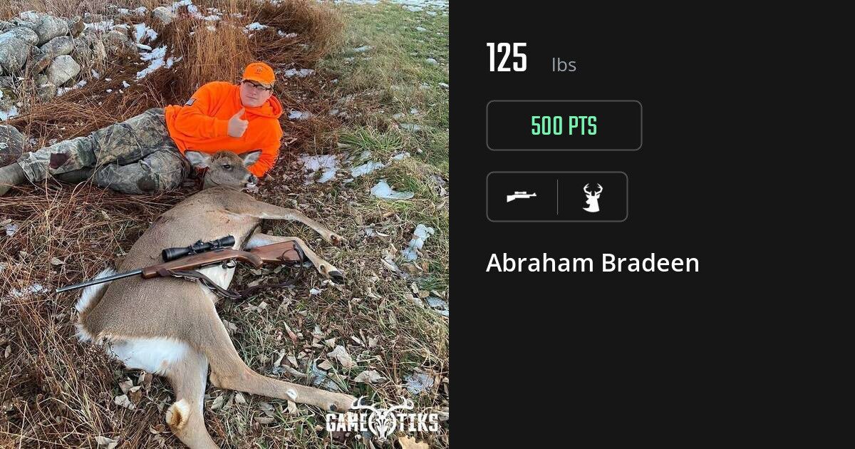 deer harvest by Abraham Bradeen