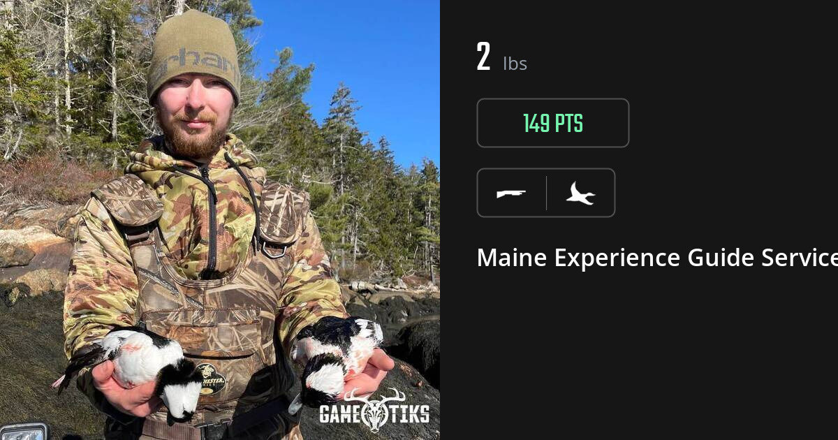 Waterfowl harvest on Gametiks