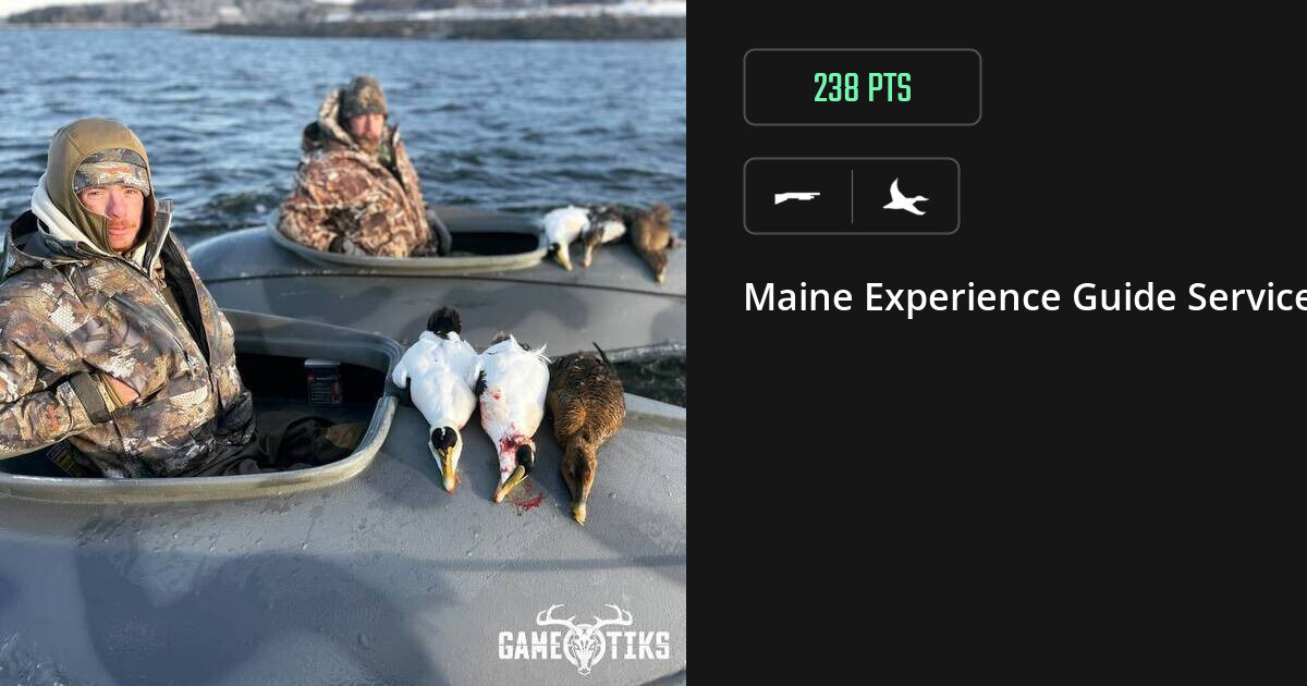 Waterfowl harvest on Gametiks