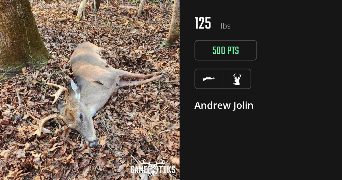 Deer harvest on Gametiks