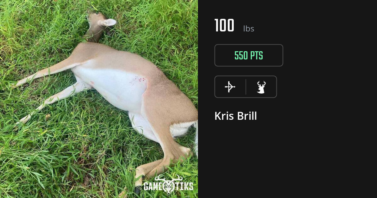 Deer harvest on Gametiks