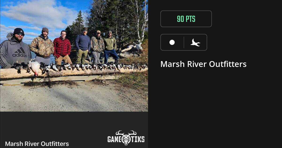 Waterfowl harvest on Gametiks