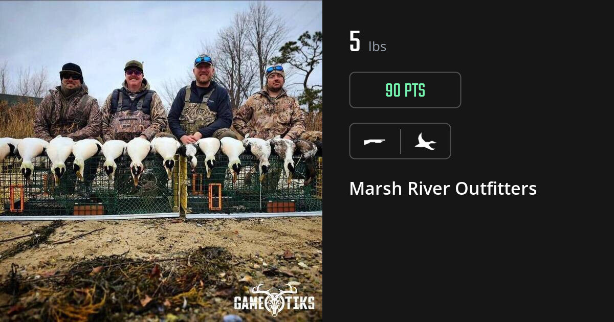 Waterfowl harvest on Gametiks