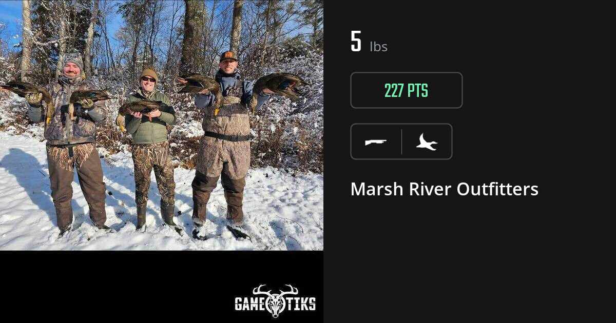 Waterfowl harvest on Gametiks