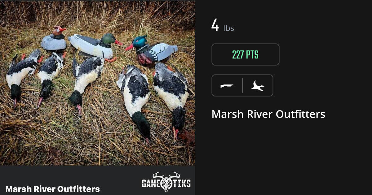 Waterfowl harvest on Gametiks