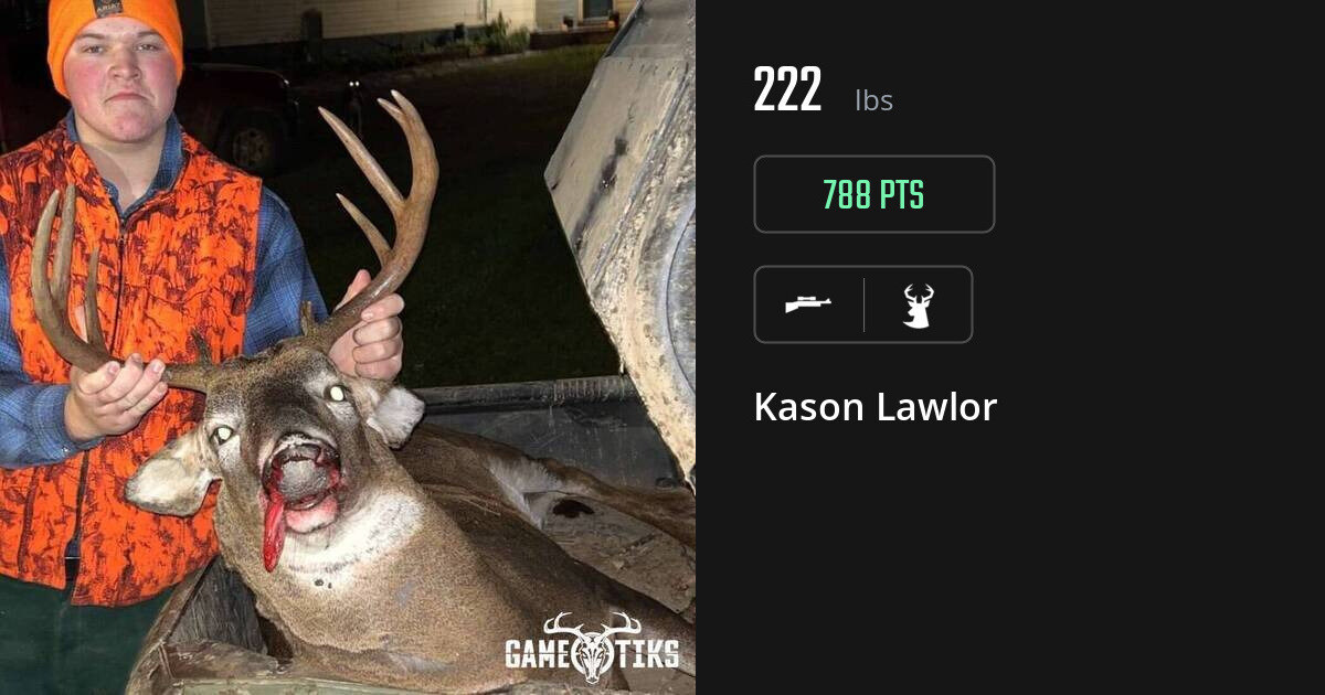 deer harvest by Kason Lawlor