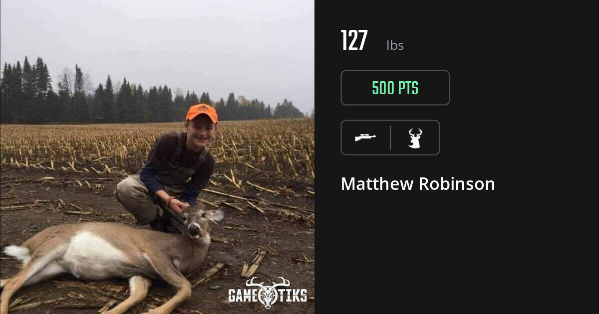 Deer harvest on Gametiks
