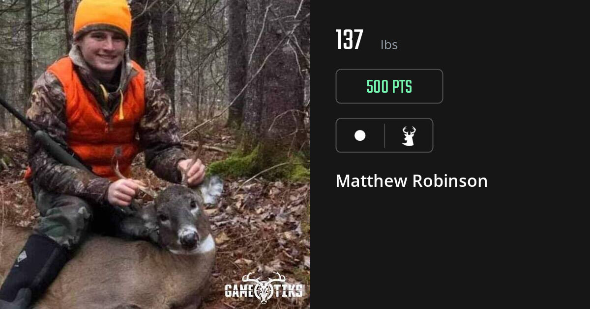 Deer harvest on Gametiks