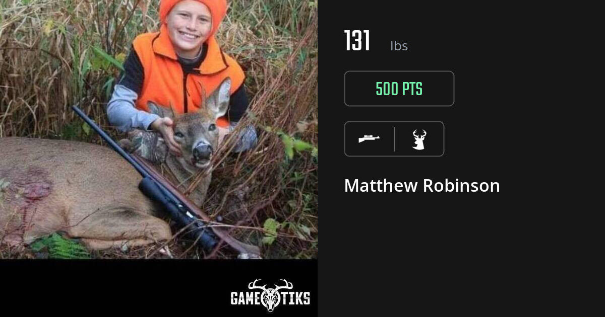 Deer harvest on Gametiks